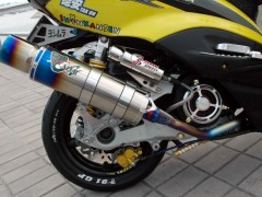 澳门德安改装踏板欣赏 - Yamaha Cygnus-X SR