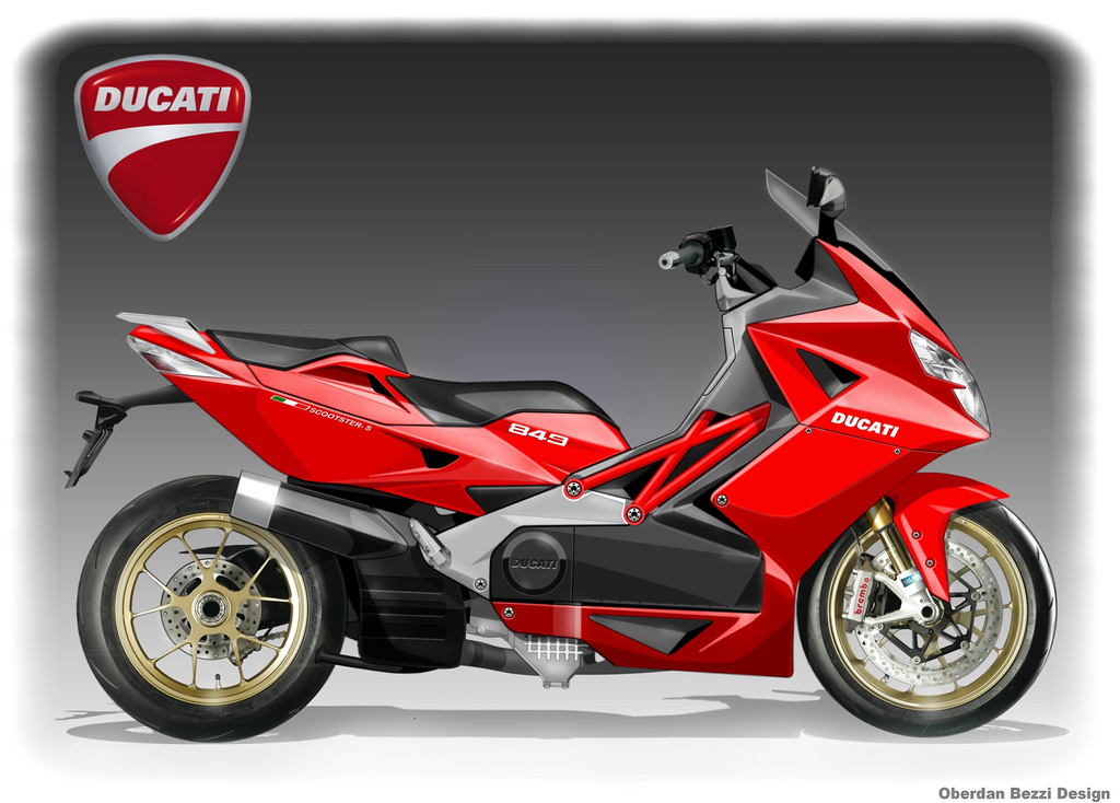 oberdan bezzi 笔下的ducati/audi 849 大踏板