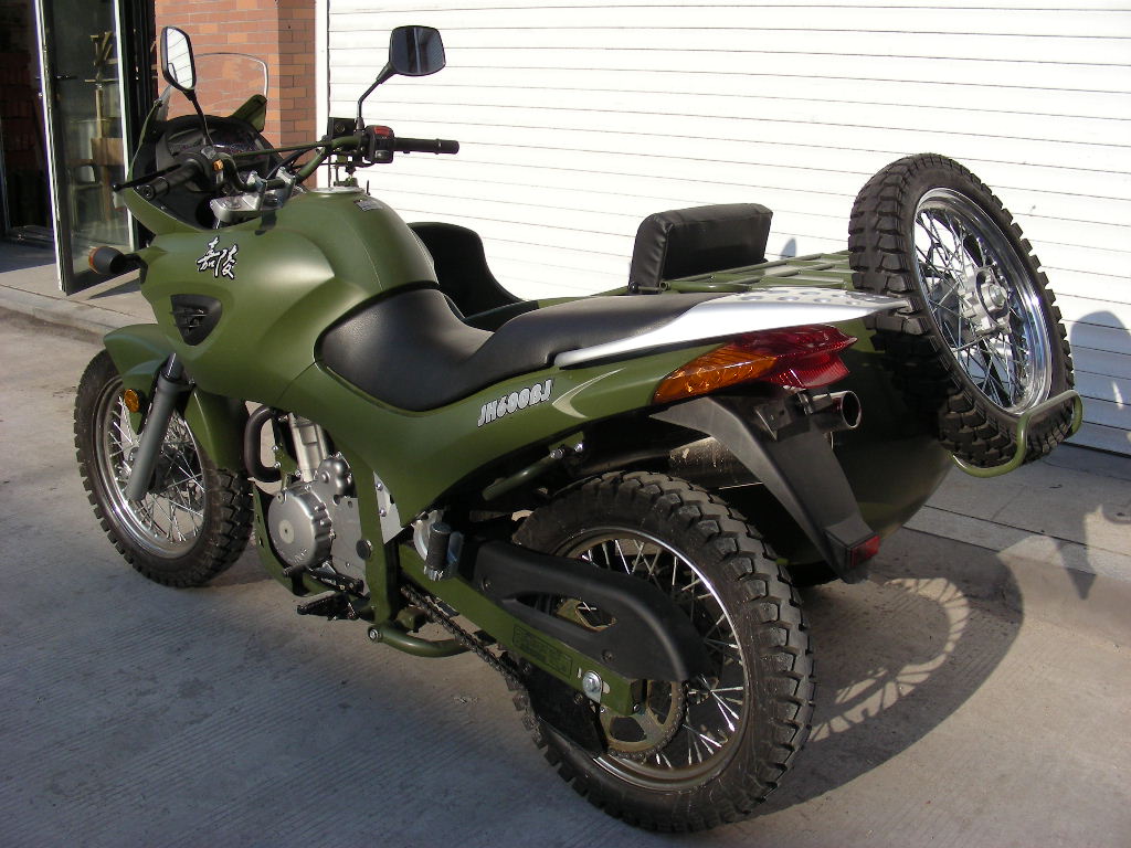 新款军警两用摩托车 嘉陵jh600b