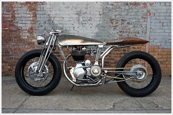 皇家恩菲尔德royal enfield bullet 500 - hazan motorworks_摩托改装