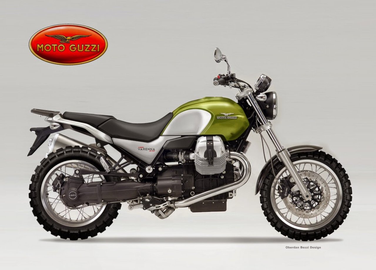 摩托古兹 motoguzzi xbr scrambler 概念图