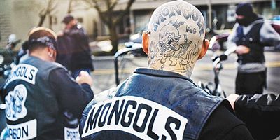 被查封的“地狱天使”帮派弹药库。