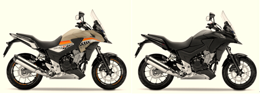 Honda发布跨界摩托车型CB500X、NC750X