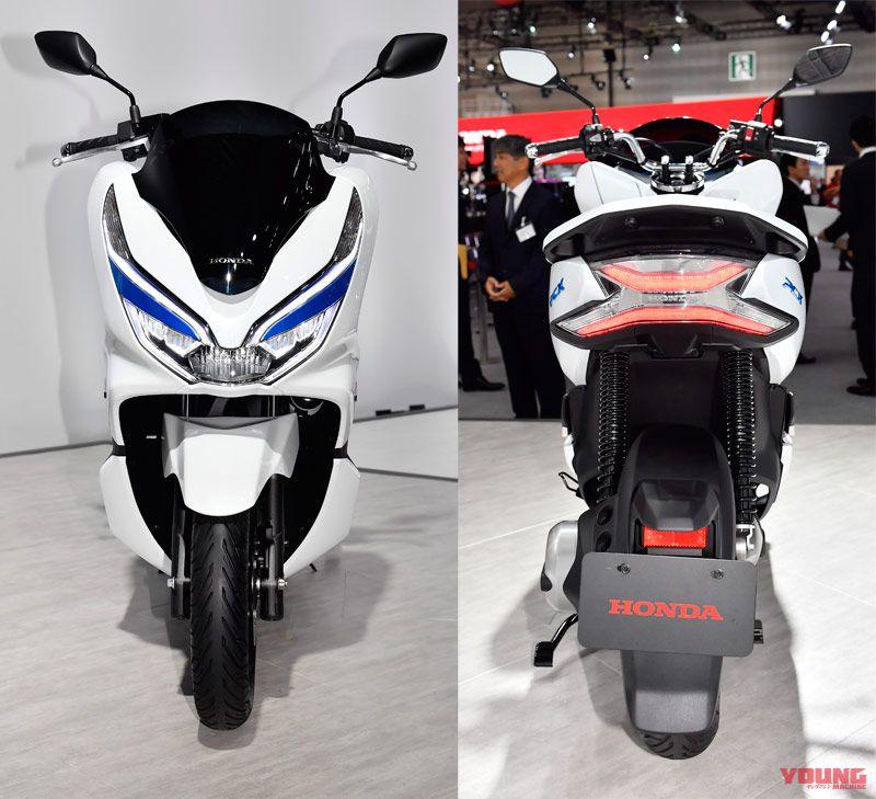 全球首发HONDA“PCX HYBRID／EV”油电混动踏板摩托车登场