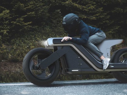 这才是未来感！以字母“Z”为灵感设计的电动摩托车