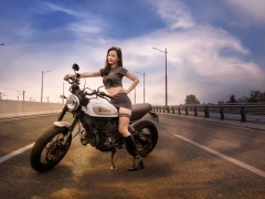 机车女郎——人像摄影组图