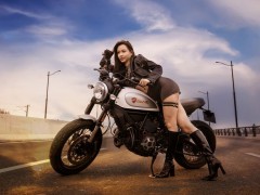 机车女郎——人像摄影组图