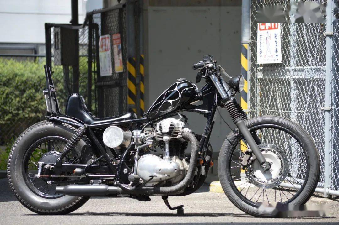 鑫源400改装bobber,鑫源400改装 摩托车改装赏析日式kawasakiw400bobber
