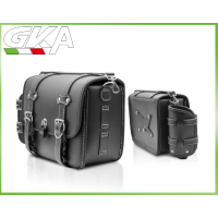 GKA摩托车双锁安全设计大容量多功能皮革边包