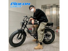 【包邮】飞鸽电动自行车SUPER73同款变速雪地山地男女越野宽胎助力电瓶车图2