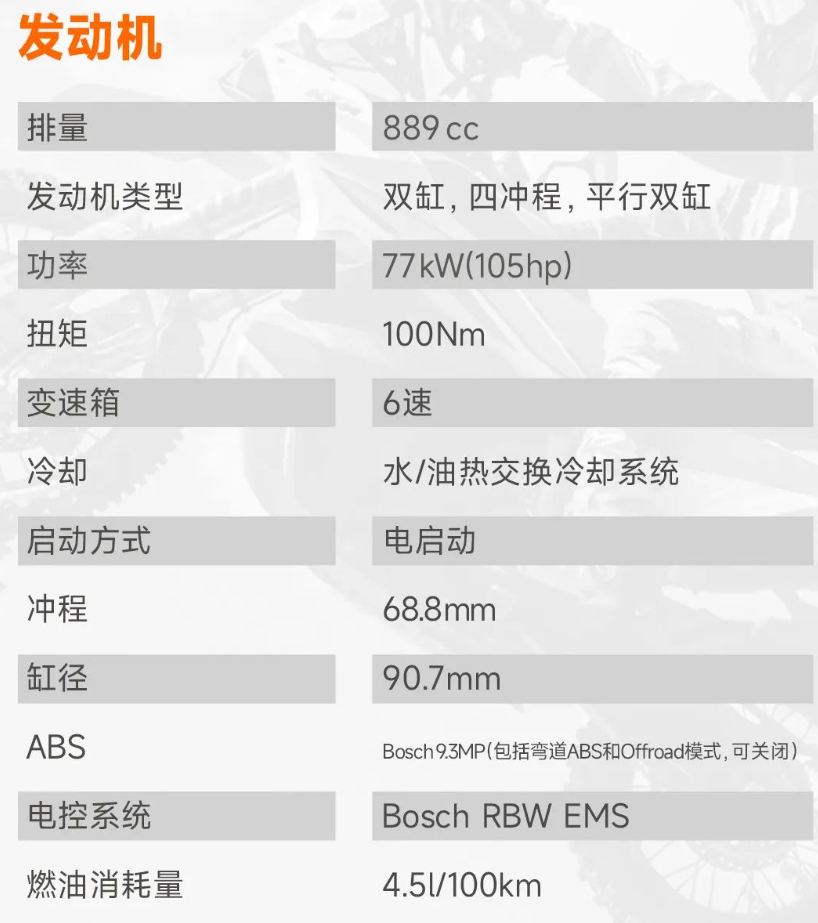 KTM 890 ADVENTURE R 越野摩托车
